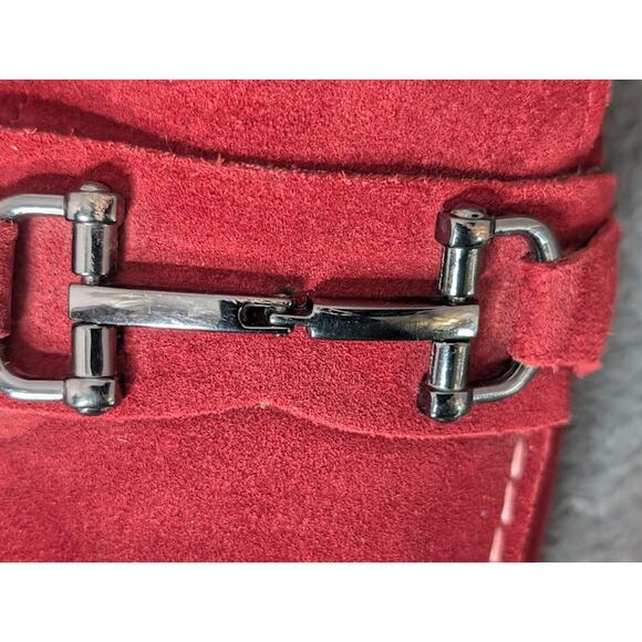 ALFANI JAMES Men’s Red Suede Loafers Classic Driving Moccasins Size 11 - Picture 3 of 11